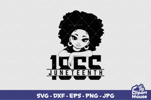 1865 Juneteenth Woman: Graphics for Meaningful Crafts