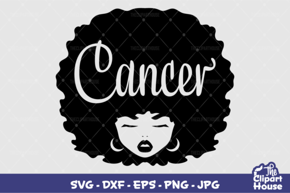 Cancer Afro Woman Graphics