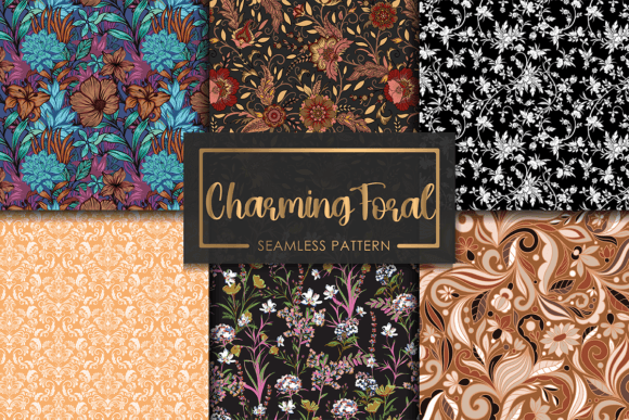 Charming Seamless Floral Patterns