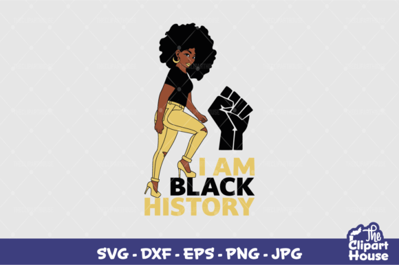 I Am Black History Stepping Graphics for Crafts