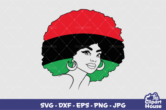 Juneteenth Afro Woman 3 Graphics for Crafts