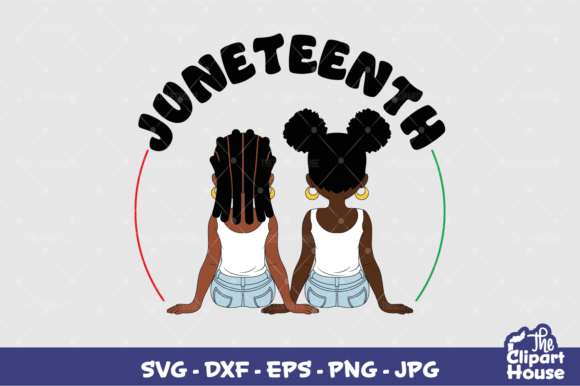 Juneteenth Duo Girls Graphics & Crafts