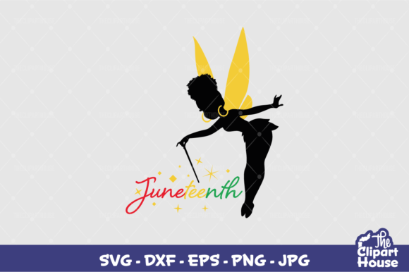 Juneteenth Fairy Graphics for Crafts