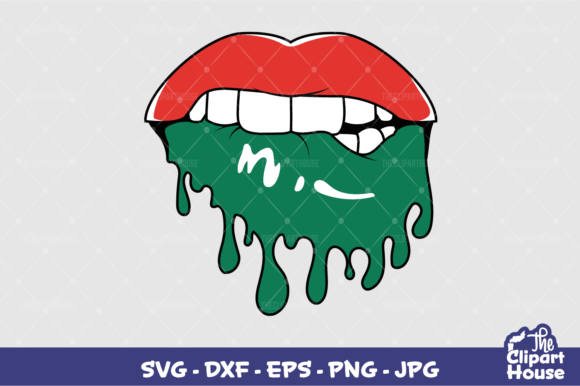Juneteenth Lips Graphics for Crafts