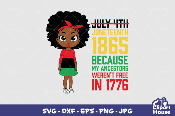 Juneteenth Text Girl