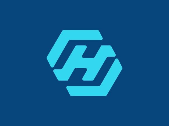 Letter H Abstract Logo Template: Graphics & Logos