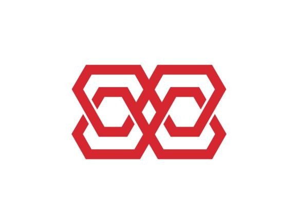 Red Abstract Logo Template: Graphics & Logos for Modern Publishing