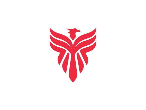 Red Phoenix Logo Template: Graphics & Logos for Bold Branding
