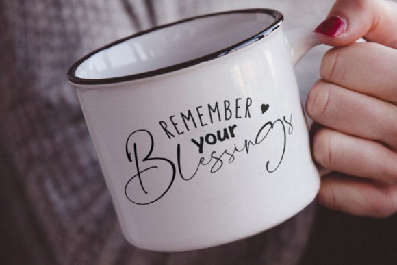 Remember Your Blessings SVG Positive PNG: A Graphic Asset for Crafts and Branding