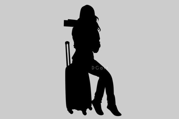 Tourist Silhouette Illustration Graphics